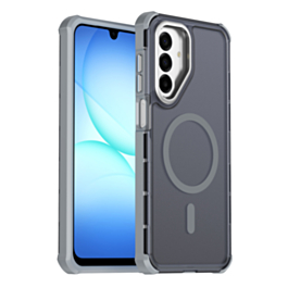 Dual Layer Electroplated Border Wireless Charging Case (GRAY) for Galaxy A17 / A26 5G (Only Ground Shipping)