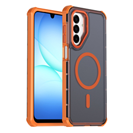 Dual Layer Electroplated Border Wireless Charging Case (ORANGE) for Galaxy A17 / A26 5G (Only Ground Shipping)