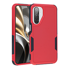 Galaxy A17 Dual Layers Shockproof Strong Case - RED (Only Ground Shipping)