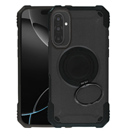 Hybrid Tuff Case with Magnetic Kickstand (BLACK) for Galaxy A17 (Only Ground Shipping)