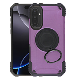 Hybrid Tuff Case with Magnetic Kickstand (PURPLE) for Galaxy A17 (Only Ground Shipping)
