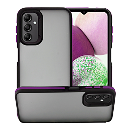 Matte Silicone Frame Shockproof Case - PURPLE for Galaxy A36 / A37 (Only Ground Shipping)