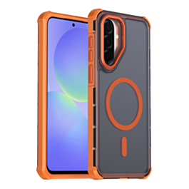 Dual Layer Electroplated Border Wireless Charging Case (ORANGE) for Galaxy A36 5G / A37 5G / A56 5G (Only Ground Shipping)