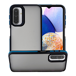 Matte Silicone Frame Shockproof Case - BLUE for Galaxy A57 (Only Ground Shipping)