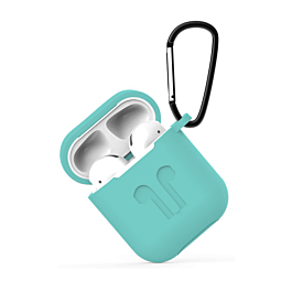 AirPods 1/2 case with Anti - Lost Strap - TEAL (Only Ground Shipping)