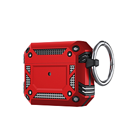 TPU Rugged Shockproof Armor Case - RED for Airpods 4th Gen (Only Ground Shipping)