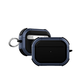 AirPods 4th Gen Rugged Armor with Keychain Case - BLUE (Only Ground Shipping)