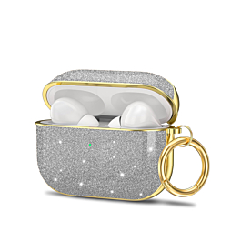 New Stone Design Case - SILVER for AirPods Pro (1st / 2nd Gen) / Airpods 4th Gen (Only Ground Shipping)