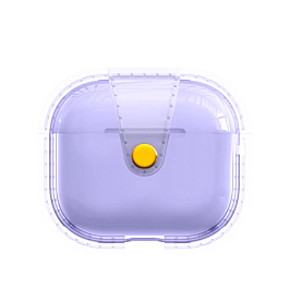 Soft Silicone Transparent Case - PURPLE for Airpods Pro 3rd Gen (Only Ground Shipping)