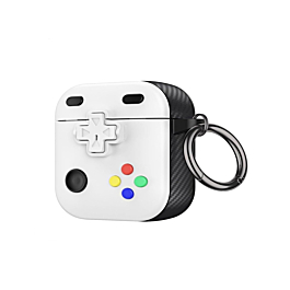 AirPods Pro (3rd Gen)  Game Console Design TPU Case - WHITE (Only Ground Shipping)