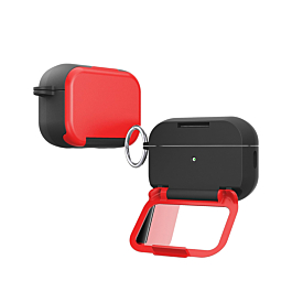 Creative Makeup Mirror Stand Holder Case  - RED for AirPods Pro 3 (Only Ground Shipping)