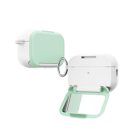 Creative Makeup Mirror Stand Holder Case  - TEAL for AirPods Pro 3 (Only Ground Shipping)