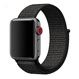 iWatch (42/44/45/49mm) Nylon Band - BLACK (Only Ground Shipping)