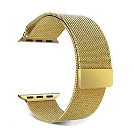 iWatch (42/44/45/49mm) Milanese Stainless Steel Band - GOLD (Only Ground Shipping)