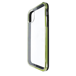 Clear Crystal Hybrid Color Bumper Case - GREEN for iPhone 11 Pro Max (Only Ground Shipping)