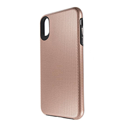 iPhone X / XS Shock Absorption Protective Dual Layer Case - ROSE GOLD (Only Ground Shipping)