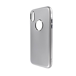 Super Slim TPU Case with Metal Desing Border - WHITE for iPhone XR (Only Ground Shipping)