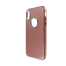 Super Slim TPU Case with Metal Desing Border - ROSE GOLD for iPhone XR (Only Ground Shipping)