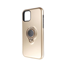 Ultra Slim Magnetic Case with I-ring - GOLD for iPhone 11 Pro Max (Only Ground Shipping)