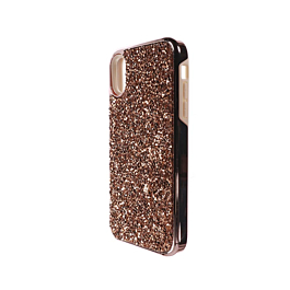 Bling Diamond Crystal Dual Layer Protection Case - ROSE GOLD for iPhone XR (Only Ground Shipping)