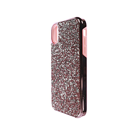 Bling Diamond Crystal Dual Layer Protection Case - PINK for iPhone XR (Only Ground Shipping)