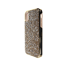 Bling Diamond Crystal Dual Layer Protection Case - GOLD for iPhone XR (Only Ground Shipping)