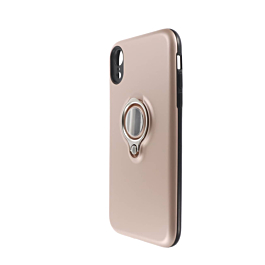 Ultra Slim Magnetic Case with I-ring - ROSE GOLD for iPhone XR (Only Ground Shipping)