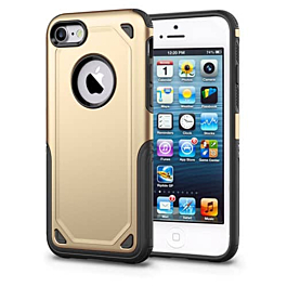 Armor Dual Layer Impact Shockproof Cover - GOLD for iPhone 5SE / 5S / 5G (Only Ground Shipping)