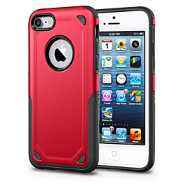 Armor Dual Layer Impact Shockproof Cover - RED for iPhone 5SE / 5S / 5G (Only Ground Shipping)