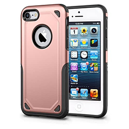 Armor Dual Layer Impact Shockproof Cover - ROSE GOLD for iPhone 5SE / 5S / 5G (Only Ground Shipping)