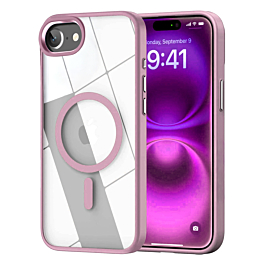 Shiny Magnetic Clear Cases - PINK for iPhone 7 (Only Ground Shipping)