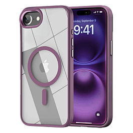 Shiny Magnetic Clear Cases - PURPLE for iPhone 7 (Only Ground Shipping)