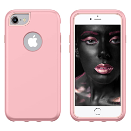 3 Layer Heavy Duty Shockproof Anti-Scratch Case - ROSE GOLD for iPhone 8P / 7P / 6SP / 6P (Only Ground Shipping)