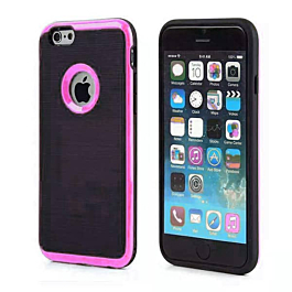 Brushed Hybrid Armor Protective Case - PINK for iPhone 7G / 8G / SE 2020 (Only Ground Shipping)