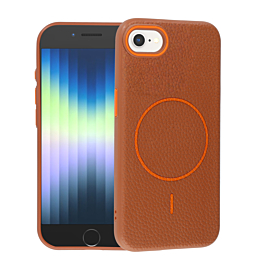 Magnetic Leather Soft Cases - GOLDEN BROWN for iPhone 7 / 8 (Only Ground Shipping)