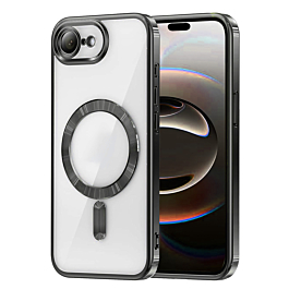 Shiny Wireless Charging Clear Case - BLACK for iPhone 7 (Only Ground Shipping)