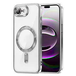 Shiny Wireless Charging Clear Case -SILVER for iPhone 7 (Only Ground Shipping)