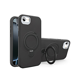 Support Heavy Duty Case with Wireless Charging Kickstand - BLACK for iPhone 7 / 8 (Only Ground Shipping)