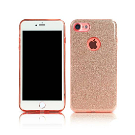 Shiny Film Material Innovation TPU Case - ROSE GOLD for iPhone 7G / 8G / SE 2020 (Only Ground Shipping)
