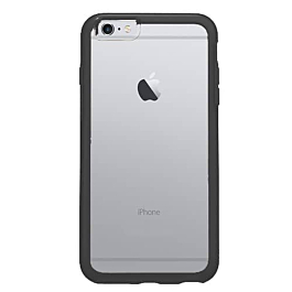 Acrylic Symmetry Dual Layer Transparent Case - BLACK for iPhone 8P / 7P / 6SP / 6P (Only Ground Shipping)