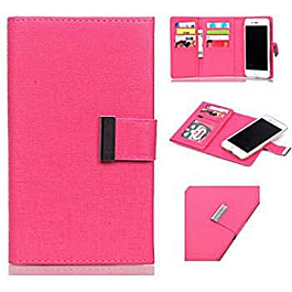 Fashion Wallet with Removable Magnet Case - PINK for iPhone 8P / 7P (Only Ground Shipping)