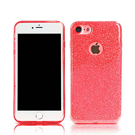 Shiny Film Material Innovation TPU Case - RED for iPhone 7G / 8G / SE 2020 (Only Ground Shipping)