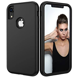 Three Layer Heavy Duty Shockproof Anti-Scratch Protective Case - BLACK for iPhone XS Max (Only Ground Shipping)