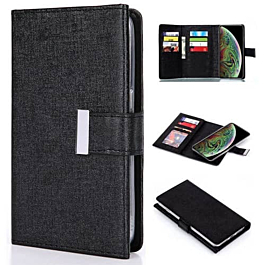 Fashion Wallet with Removable Magnet Case - BLACK for iPhone XR (Only Ground Shipping)