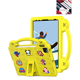 Shockproof Handle Case - YELLOW for iPad 10 2022 (10.9") / iPad 11 (A16) / Air 11 2024 / Air 4 / Air 5 / Pro 11 (All Models) (Only Ground Shipping)