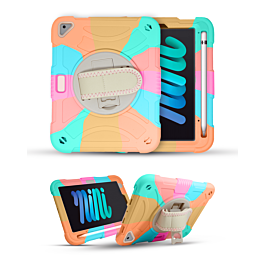 Hand Adjustable Heavy Duty Case with Shoulder Strap - RAINBOW for iPad 10.2" (7th / 8th / 9th) / Air 3 / Pro 10.5 (Only Ground Shipping)