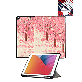 360 Degree Rotating Swivel Stand Case - CHERRY BLOSSOMS for iPad 10.2" (7th / 8th / 9th) / Air 3 / Pro 10.5 (Only Ground Shipping)