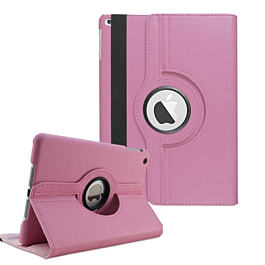 360 Degree Rotating Swivel Stand Case - LIGHT PINK for iPad Mini 1 / 2 / 3 (Only Ground Shipping)