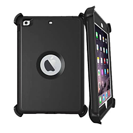 Heavy Duty Case with Clip - BLACK for iPad Mini 4 / Mini 5 (Only Ground Shipping)