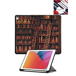 Old Style Notebook Design Case - Library for iPad Air 11 2024 / 10 2022 (10.9") / Air 4 / Air 5 / Pro 11 (1st / 2nd / 3rd / 4th) (Only Ground Shipping)